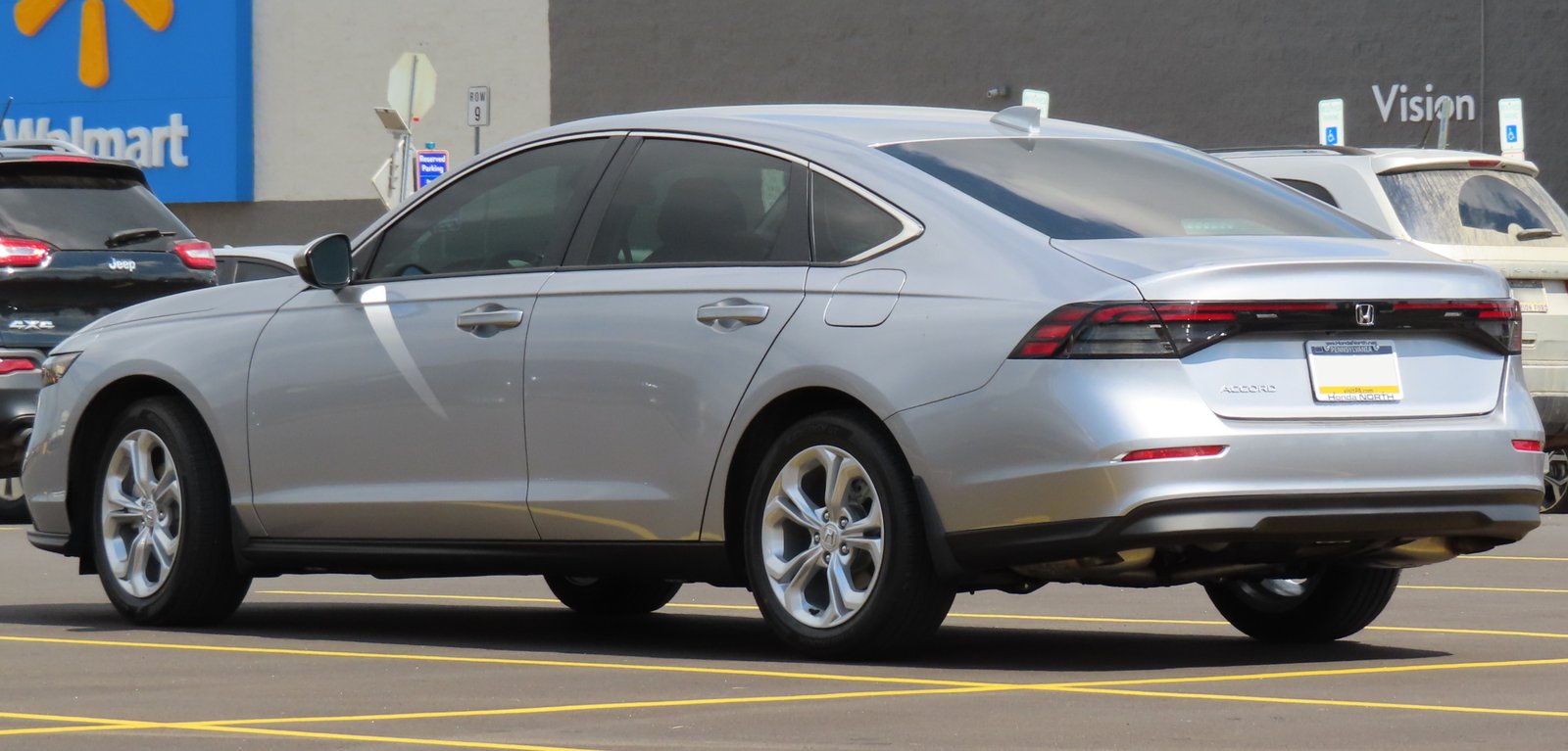 2023 Honda Accord LX sedan, rear three-quarter view